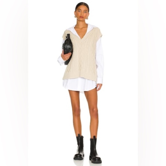 L'Academie Flynn Sweater Vest in Hazel - Picture 1 of 8